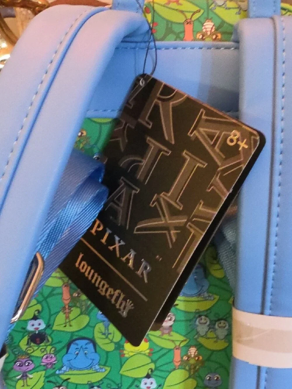 Loungefly Green Blue Pixar 'A Bug's Life' Kids Mini Backpack